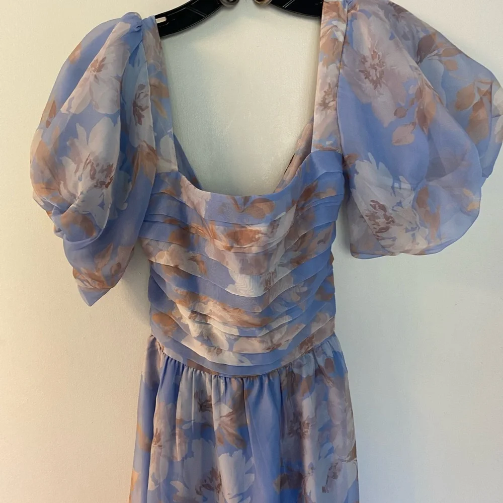 NWT Abercrombie & Fitch Emerson Drama Bow Back Maxi Dress Size XS